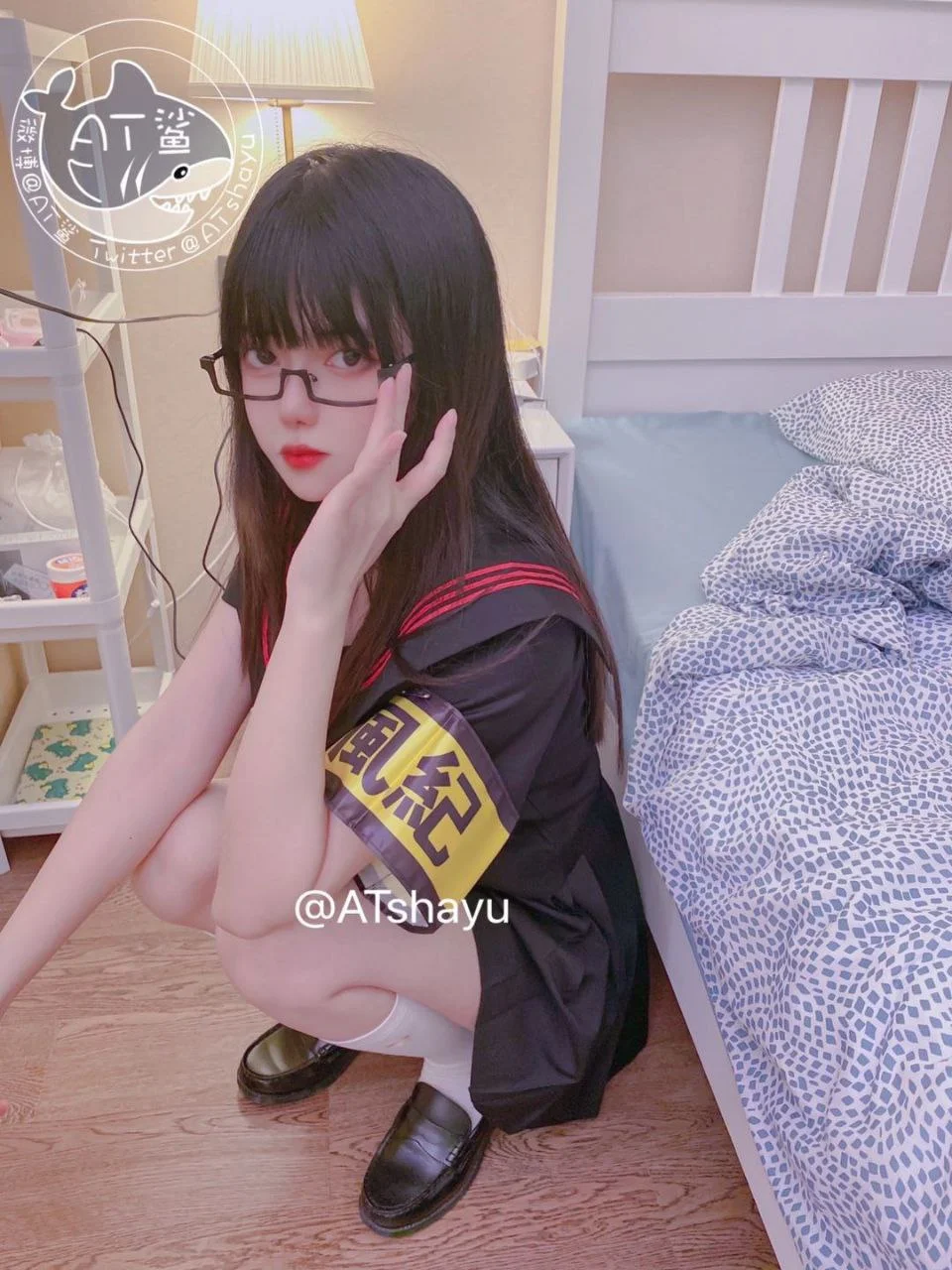 AT鲨 - 不守纪律的风纪委员 [51P,1V-20MB] tg@simisebaisi 【丝足阁】039.webp